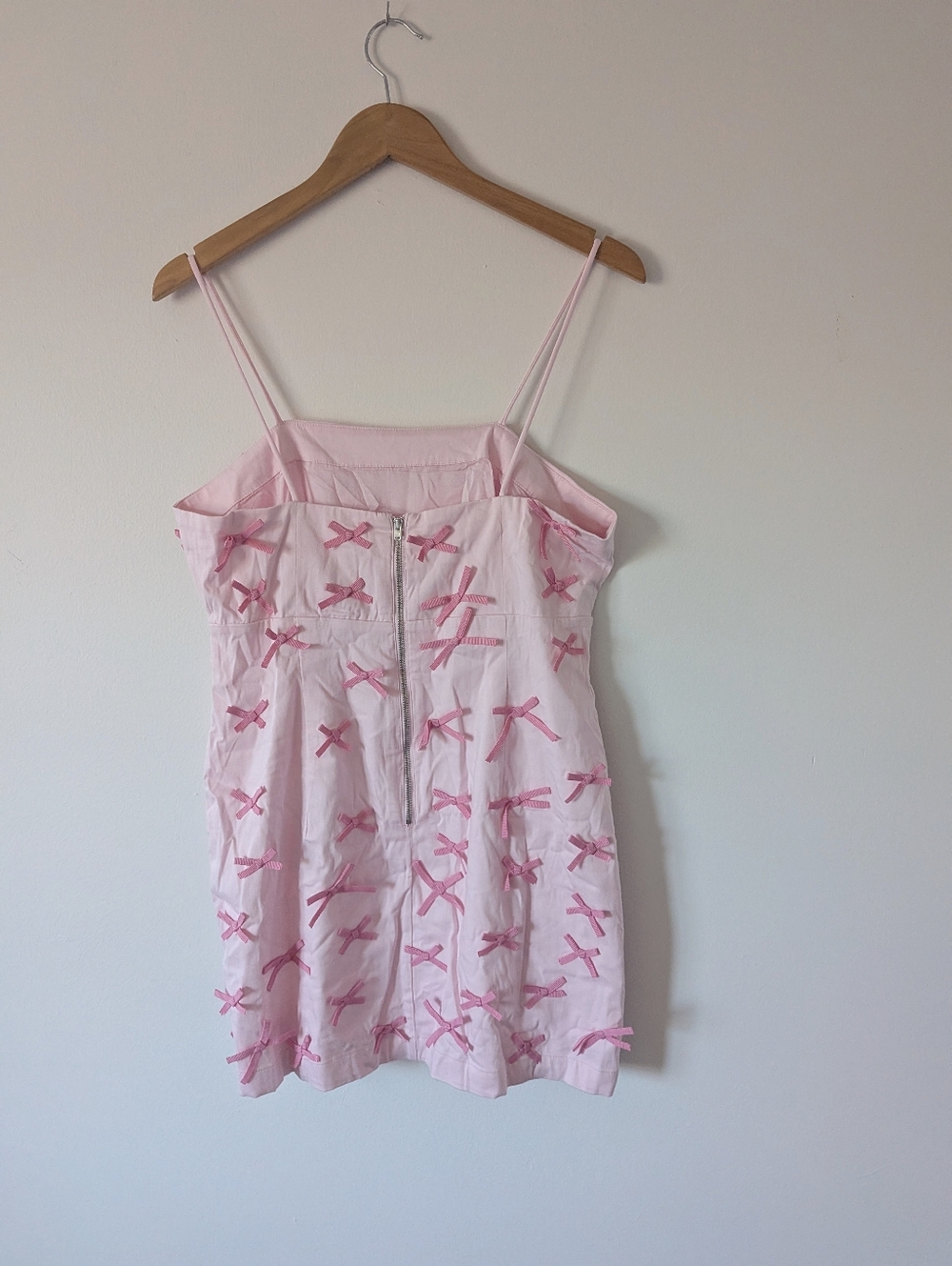 NWT! Anthropologie Maeve The Brynne 3-D Spaghetti-Strap Pink Bow - Picture 7 of 8